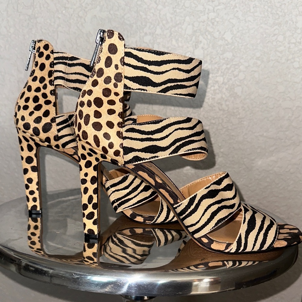 Jessica Simpson Zebra and Leopard Print Heels